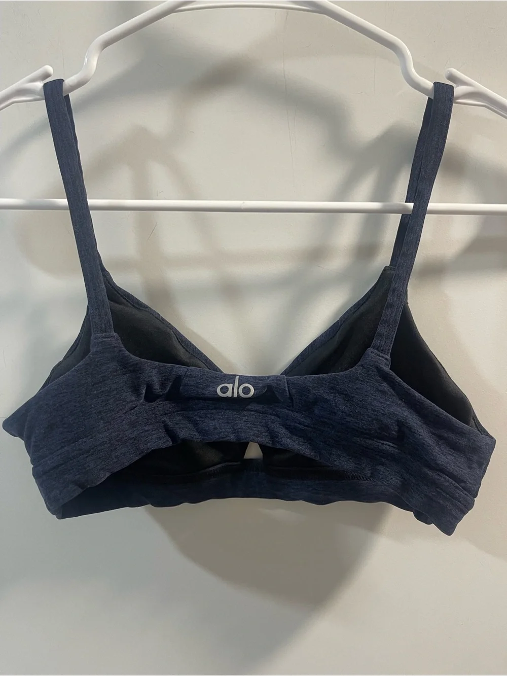 ALO Yoga Navy Cutout Wireless Bralette